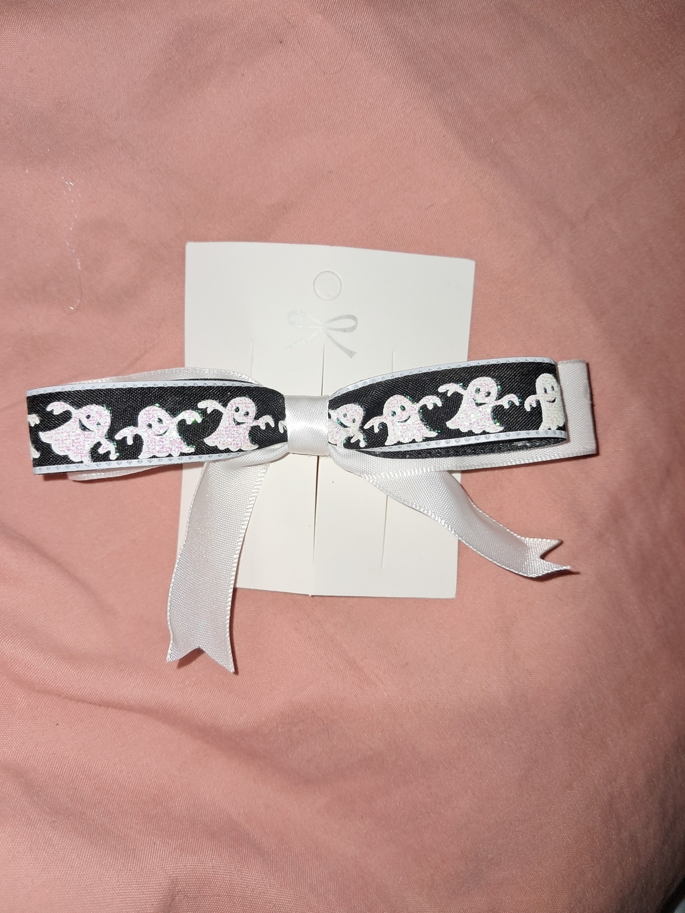 Ghost Kawaii Hair Bow Barrette